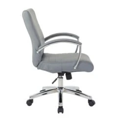 Executive Low Back Faux Leather Chair With Chrome Arms And Base - Single - Black -Felloweis Store 45ab5df2 8cdc 4ae3 8623 e7935ce8393e
