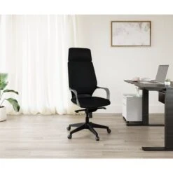 Rye Studio Talla Upholstered Executive Modern Office Chair - Black High Back -Felloweis Store 45cb07cf 23c4 4f9c 9c6c 6aab766e5110