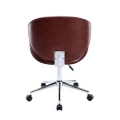Porthos Home Rudi Office Chair, PU Or Fabric Or Velvet Upholstery, Chrome Legs - Blue Fabric -Felloweis Store 45cc6225 67f8 454d 8dab 30a5edebf936