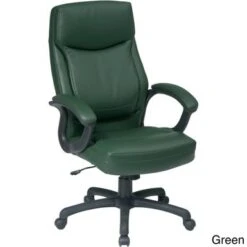 Work Smart Black Eco Leather High-back Contour Executive Chair - Eco Leather Executive Chair, Nylon Base, Black -Felloweis Store 474c2aa7 642e 466f 8b1a 15914379d578