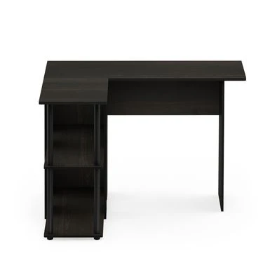 Porch & Den Dunckley Contemporary L-shaped Corner Desk With Bookshelf - Grey 5 Porch & Den Dunckley Contemporary L-shaped Corner Desk With Bookshelf - Grey - Image 5