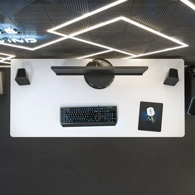 Studio A 60W Gaming Desk By Bush Business Furniture - White 6 Studio A 60W Gaming Desk By Bush Business Furniture - White - Image 6