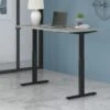 Move 60 Series 60W X 30D Height Adjustable Standing Desk - Platinum Gray/Black Powder Coat