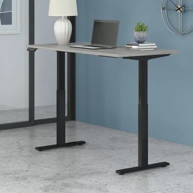Move 60 Series 60W X 30D Height Adjustable Standing Desk - Platinum Gray/Black Powder Coat 1 Move 60 Series 60W X 30D Height Adjustable Standing Desk - Platinum Gray/Black Powder Coat