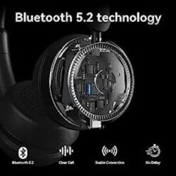 LEVN Wireless Headset, Bluetooth Headset With Noise Canceling Microphone & Charging Base, 65 Hrs Working Time 2.4G Wireless Headset With Microphone For PC/Computer/Laptop/Remote Work/Call Center/Zoom 13 LEVN Wireless Headset, Bluetooth Headset With Noise Canceling Microphone & Charging Base, 65 Hrs Working Time 2.4G Wireless Headset With Microphone For PC/Computer/Laptop/Remote Work/Call Center/Zoom -Felloweis Store 48d86068 ad22 41a8 956e a32d70ba240a