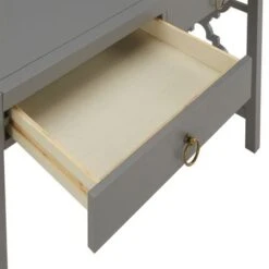 Andi 2-Drawer White Finish Writing Desk By INSPIRE Q Bold - Frost Grey -Felloweis Store 49214586 8806 4b4f b481 34713d518aa5