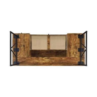 4-Drawer Writing Desk Antique Nutmeg And Black - Antique Nutmeg And Black 4 4-Drawer Writing Desk Antique Nutmeg And Black - Antique Nutmeg And Black - Image 4