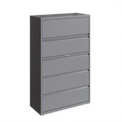 Hirsh 42 In Wide, 5 Drawer, HL8000 Series, Arctic Silver - Grey