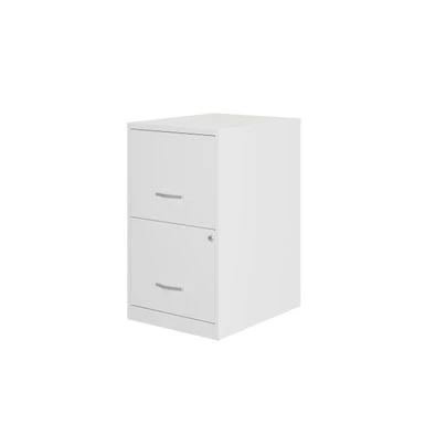 Space Solutions 18in. 2 Drawer Metal File Cabinet, Teal - Silver - Letter 16 Space Solutions 18in. 2 Drawer Metal File Cabinet, Teal - Silver - Letter - Image 16