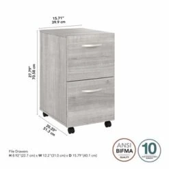 Studio A 2 Drawer Mobile File Cabinet By Bush Business Furniture - Storm Gray 31 Studio A 2 Drawer Mobile File Cabinet By Bush Business Furniture - Storm Gray -Felloweis Store 4d1f34aa 4f1a 406b a175 c1ac0ce97f58