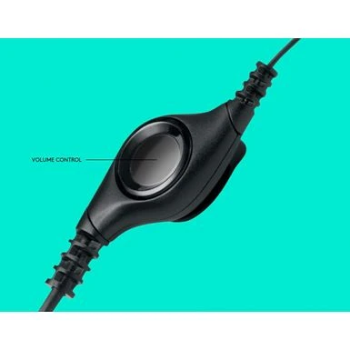 Logitech - H390 Wired USB Noise-Cancelling On-Ear Headset - Black 2 Logitech - H390 Wired USB Noise-Cancelling On-Ear Headset - Black - Image 2