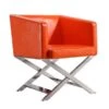 Hollywood Lounge Accent Chair - Orange