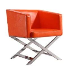 Hollywood Lounge Accent Chair - Orange