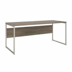 Hybrid 72W X 30D Computer Table Desk By Bush Business Furniture - Platinum Gray -Felloweis Store 4f0f2062 40ae 48e1 b654 254fd2df68ee