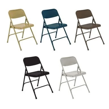 NPS Premium All-steel Folding Chairs (Pack Of 4) - Brown 2 NPS Premium All-steel Folding Chairs (Pack Of 4) - Brown - Image 2