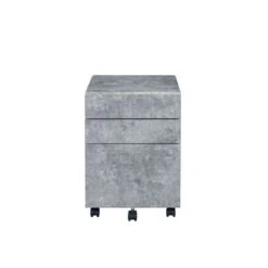 File Cabinet, Faux Concrete & Silver - Silver 6 File Cabinet, Faux Concrete & Silver - Silver -Felloweis Store 50b44c1d 0823 4ad8 93ea e6bd878ea302