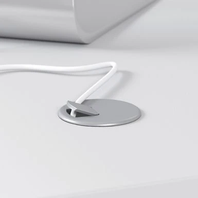 Cabot 72W Electric Height Adjustable Standing Desk By Bush Furniture - White/Cool Gray Metallic 5 Cabot 72W Electric Height Adjustable Standing Desk By Bush Furniture - White/Cool Gray Metallic - Image 5