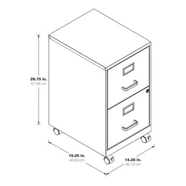 Metal File Cabinet - Tan W/Casters 14 Metal File Cabinet - Tan W/Casters - Image 14