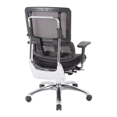 Vertical Black Mesh Back Managers Chair With Fabric Seat In Coal Black - Black 5 Vertical Black Mesh Back Managers Chair With Fabric Seat In Coal Black - Black - Image 5