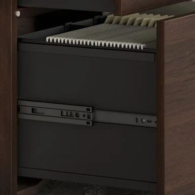 Studio C Storage Cabinet With Drawers By Bush Business Furniture - Black Walnut 9 Studio C Storage Cabinet With Drawers By Bush Business Furniture - Black Walnut - Image 9
