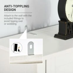 HOMCOM Computer Desk With Cable Management Home Office Workstation With Storage Shelves Drawers Cabinets - Coffee 20 HOMCOM Computer Desk With Cable Management Home Office Workstation With Storage Shelves Drawers Cabinets - Coffee -Felloweis Store 55ab5e1e b07d 47a9 855a 817d0eb667c9