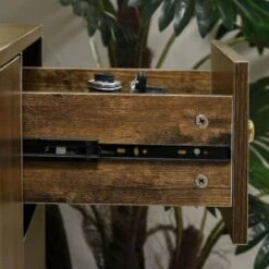 HOMCOM Modern Sideboard, Storage Cabinet, Accent Cupboard With 3 Drawers, Adjustable Shelf For Kitchen, Living Room, Brown - Brown - Legal -Felloweis Store 55c82877 6f2b 42d2 9e4e 9004c26fef33