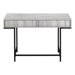 Computer Desk/ Home Office/ Laptop/ Storage Drawers/ 48"L/ Work/ Metal/ Laminate/ Grey/ Black/ Contemporary/ Modern -Felloweis Store 5719578a 85ee 434f 9a61 e00bd2872230