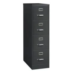 Hirsh 26.5 In 4 Dr Vertical File, Letter, Dropship, Charcoal - Grey