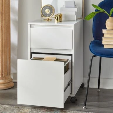 Simple Living Wenz Mobile File Cabinet - White 7 Simple Living Wenz Mobile File Cabinet - White - Image 7