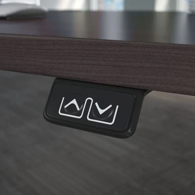 Cabot 48W Electric Height Adjustable Standing Desk By Bush Furniture - Storm Gray/Cool Gray Metallic 4 Cabot 48W Electric Height Adjustable Standing Desk By Bush Furniture - Storm Gray/Cool Gray Metallic - Image 4