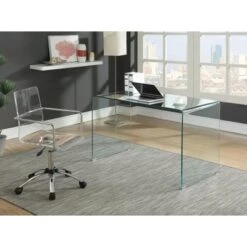Amaturo Office Chair With Casters Clear And Chrome -Felloweis Store 5941b139 6b72 49b5 8ea2 a68917ebc0e7