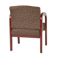 Cherry Finish Wood Visitor Chair - Cocoa -Felloweis Store 59a994a3 297c 48b8 86b2 abeb3f9d7c63