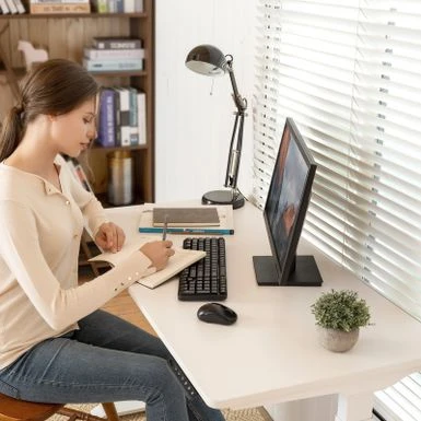 FLEXISPOT 48"x24" 5-Min Install Home Office Height Adjustable Standing Desk Memory Controller Sit Stand Desk Computer Desk - Black 4 FLEXISPOT 48"x24" 5-Min Install Home Office Height Adjustable Standing Desk Memory Controller Sit Stand Desk Computer Desk - Black - Image 4