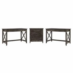 Key West 2 Person Desk Set With Lateral File Cabinet By Bush Furniture - Shiplap Gray -Felloweis Store 5a5728b7 e9a5 4e96 b3a9 37fa14ce0e82