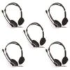 IMicro IM320 USB Headset With Microphone, 5-Pack