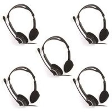 IMicro IM320 USB Headset With Microphone, 5-Pack 1 IMicro IM320 USB Headset With Microphone, 5-Pack