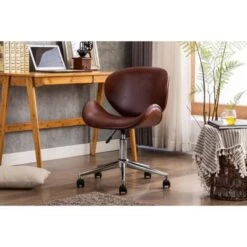 Porthos Home Rudi Office Chair, PU Or Fabric Or Velvet Upholstery, Chrome Legs - Green Velvet -Felloweis Store 5aea44a0 b41c 43f9 9d57 c1807eb5c0f7