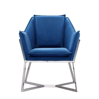 Origami Accent Armchair - Blue 2 Origami Accent Armchair - Blue - Image 2