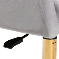 Baxton Studio Ravenna Contemporary Glam And Luxe Velvet Fabric And Gold Metal Swivel Office Chair - Blush Pink, Gold -Felloweis Store 5bc267f6 ba49 46b7 9b67 a9817d09ad19