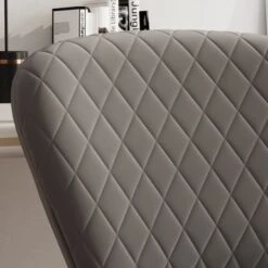 Corvus Velvet Armless Adjustable Swivel Home Office Chair - Grey -Felloweis Store 5c12ec36 44f0 45ac 9c7a 7d495ff382b7