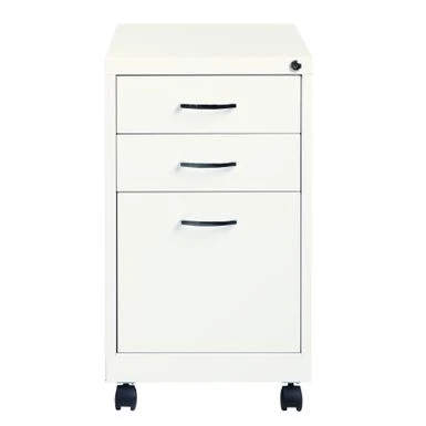 Porch & Den Penelope White Metal 19-inch 3-drawer Pedestal File Cabinet - White - Letter 4 Porch & Den Penelope White Metal 19-inch 3-drawer Pedestal File Cabinet - White - Letter - Image 4