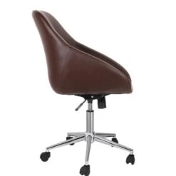 Porthos Home Hayes Swivel Office Chair, Chrome Base, PU Leather - Brown 28 Porthos Home Hayes Swivel Office Chair, Chrome Base, PU Leather - Brown -Felloweis Store 5f7ab687 ee7c 4b92 8369 2e7434bf8174