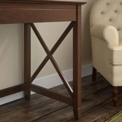 Key West 60W L Shaped Desk With Mobile File Cabinet By Bush Furniture - Washed Gray -Felloweis Store 60e016e9 37fb 490c 8290 f05a873622b2