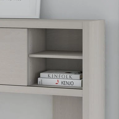 Echo 60W Hutch From Office By Kathy Ireland - Pure White/Modern Gray 19 Echo 60W Hutch From Office By Kathy Ireland - Pure White/Modern Gray - Image 19