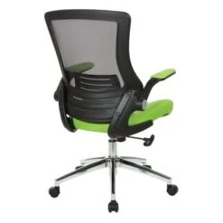 Porch & Den Hideo Faux Leather/ Black Mesh Office Chair - Green -Felloweis Store 61506bc8 e33c 4311 a149 6581481dad0f