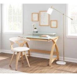 Carson Carrington Bentley Office Desk - Natural Wood & White Frosted Glass 26 Carson Carrington Bentley Office Desk - Natural Wood & White Frosted Glass -Felloweis Store 61f7292d 25c1 488e 9fb8 25378e267f7e