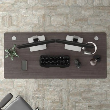 Studio A 60W Computer Desk By Bush Business Furniture - Platinum Gray 20 Studio A 60W Computer Desk By Bush Business Furniture - Platinum Gray - Image 20