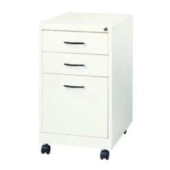 Office Designs White Metal 19-inch 3-drawer Pedestal File Cabinet - White 6 Office Designs White Metal 19-inch 3-drawer Pedestal File Cabinet - White -Felloweis Store 62acce58 c0b4 44d5 9250 6aa59d122212