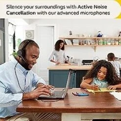Jabra Evolve2 50 Wired Stereo Headset AirComfort Technology, Noise-Cancelling Mics & Active Noise Cancellation - MS Teams Certified, Works With All Other Platforms - Black -Felloweis Store 6304fb0f 8231 4f45 95bf 37f25318afc3