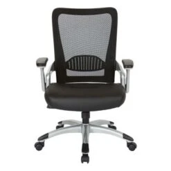 Black Mesh Back Manager's Office Chair With Silver Frame - Black Faux Leather 26 Black Mesh Back Manager's Office Chair With Silver Frame - Black Faux Leather -Felloweis Store 6321920e 67a5 4eab ae86 dfb07ec5c09d